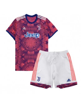 Juventus Ausweichtrikot für Kinder 2022-23 Kurzarm (+ Kurze Hosen)